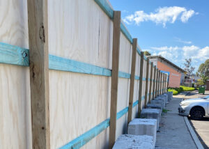 Site Hoardings, Sydney. Construction Hoarding: Casula - servicing Sydney metropolitan area.