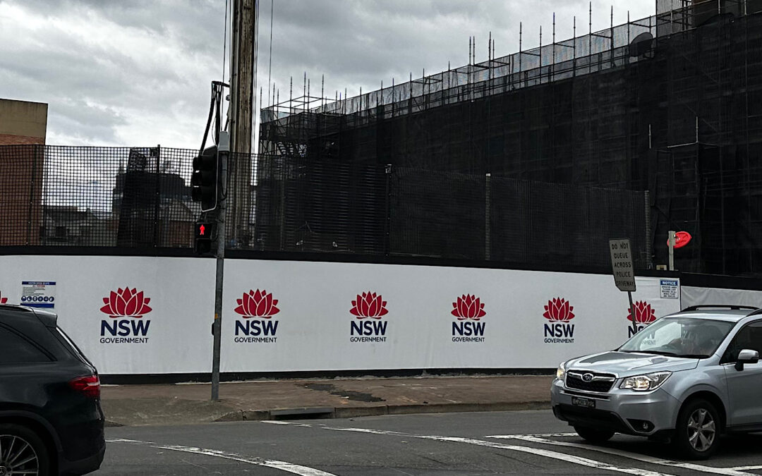 Hoarding, lunch rooms & toilet blocks Parramatta Police Station